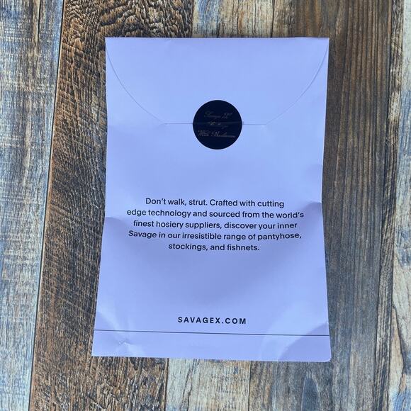 Savage X Fenty Women's XS/S Goji Berry Stocking with Backseam - Picture 2 of 5